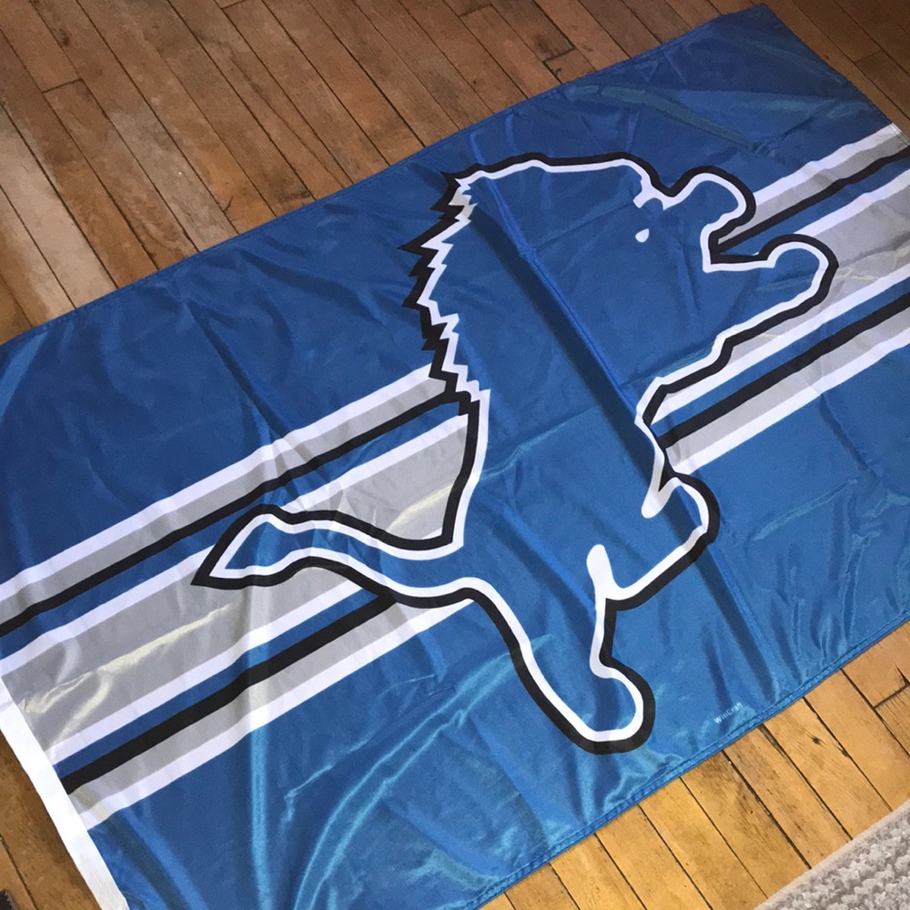 Wincraft‎ Blue Detroit Lions Graphic Outdoor Flag